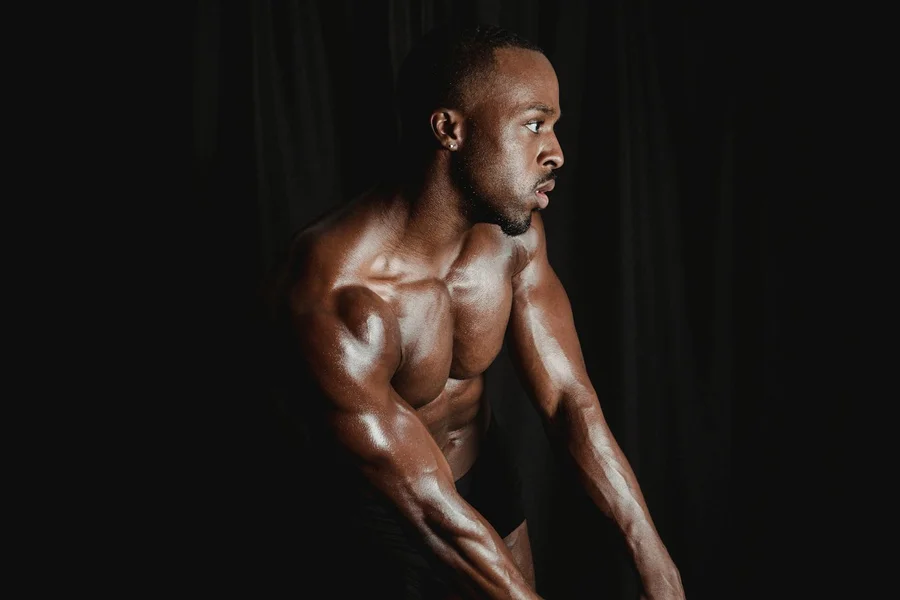 Foto fitness gerada por IA - exemplo de resultado FotoIA